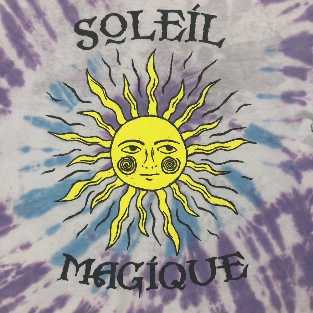 Chemistry Tie Dye T-Shirt Soleil Magique‎ Graphic Print Short Sleeve XL